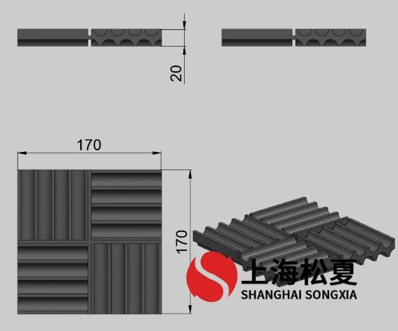松夏SD型橡胶减震垫的特性及应用